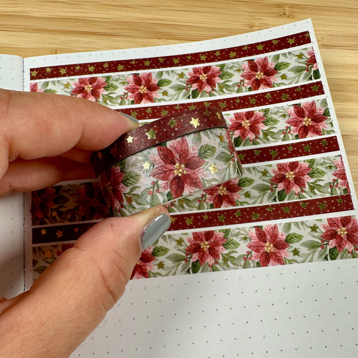 KIT-192 || CHRISTMAS CHEER gold foiled washi tape