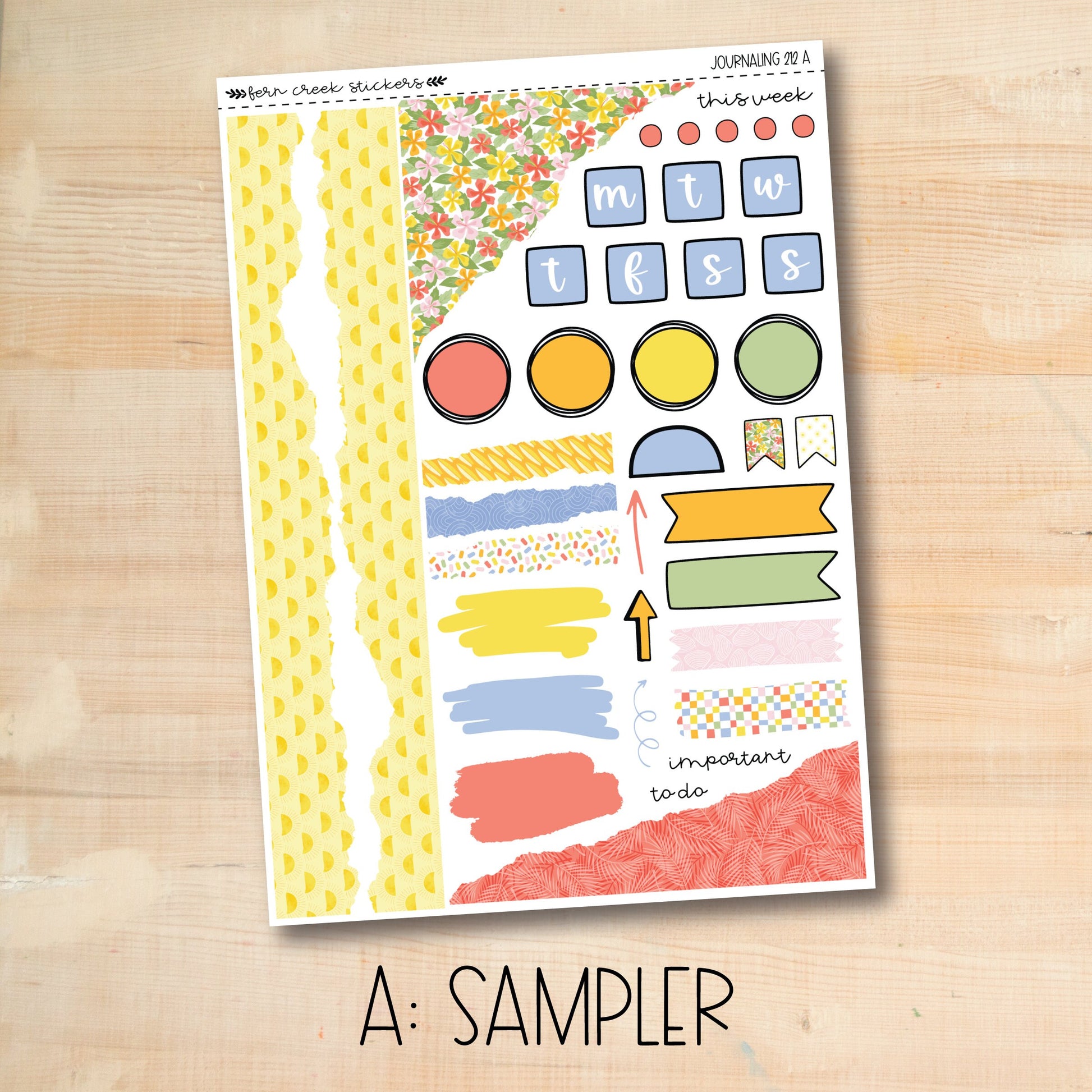 a sample of a sticker sheet for a scrapbook