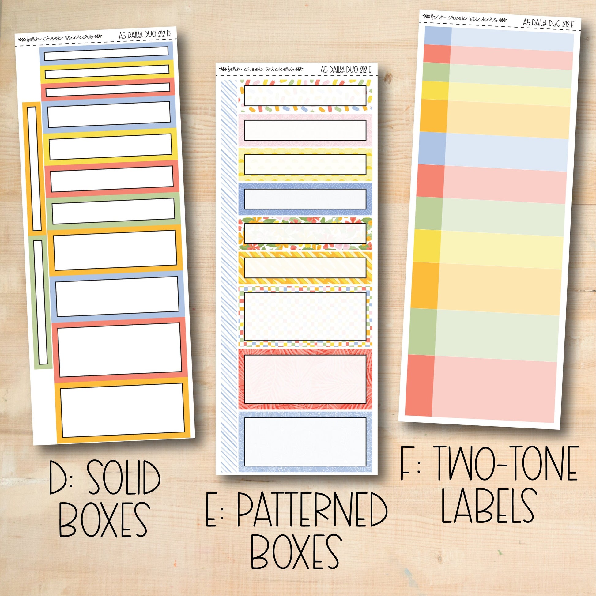 a variety of printable boxes with labels on them