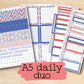 a5 daily planner stickers for the month of july