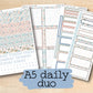 a5 daily planner stickers with the text, a5 daily planner stickers