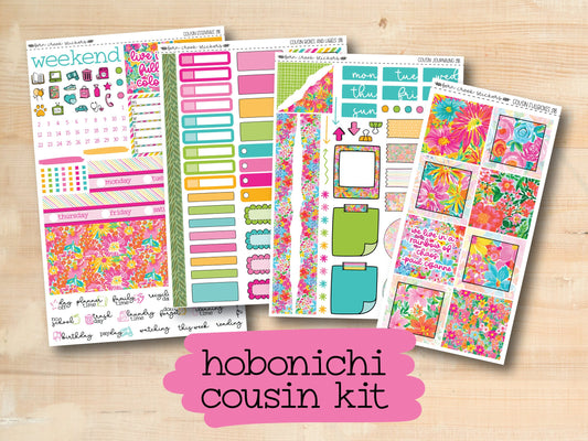 the hobonich cousin kit includes a variety of stickers