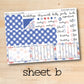 EC 7x9 215 || STARS & STRIPES July 7x9 Erin Condren monthly planner kit