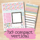 a variety of stickers with the text 7x9 compact vertical