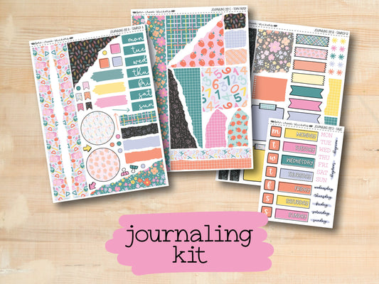 a collection of planner stickers with the text journaling kit