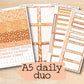 a5 daily planner stickers for the month of the week