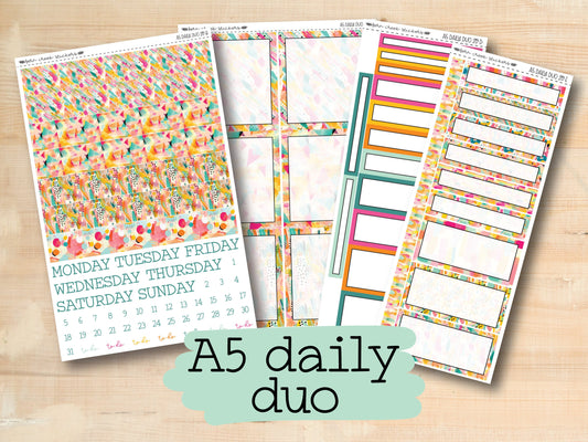 a5 daily planner stickers for the month of the week