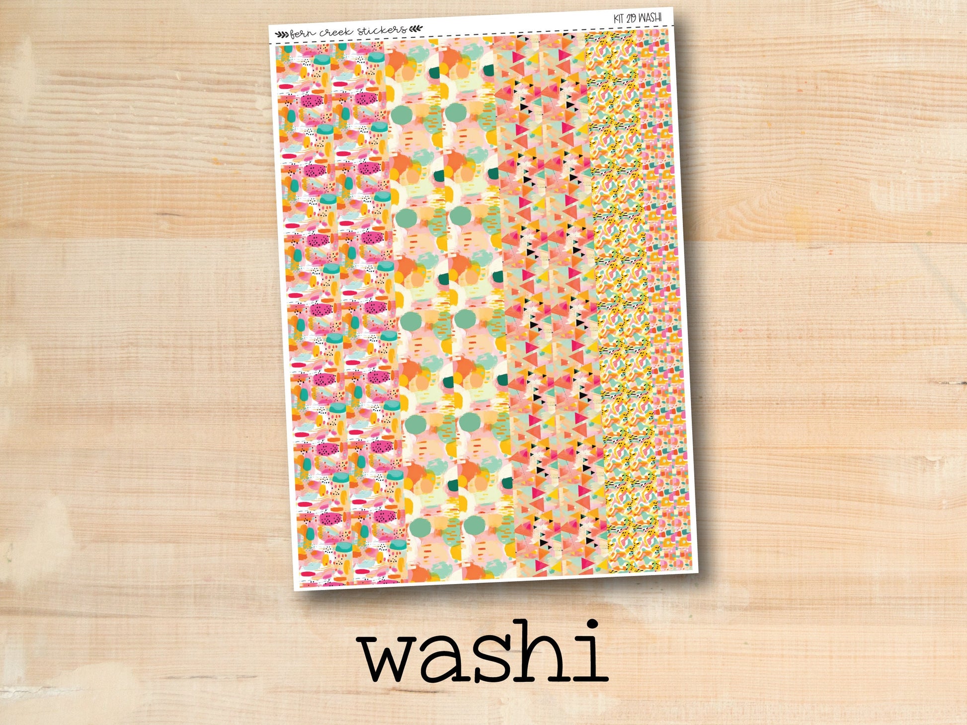 a picture of a wooden surface with the words washi on it