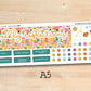 a sticker sheet with a variety of stickers on it