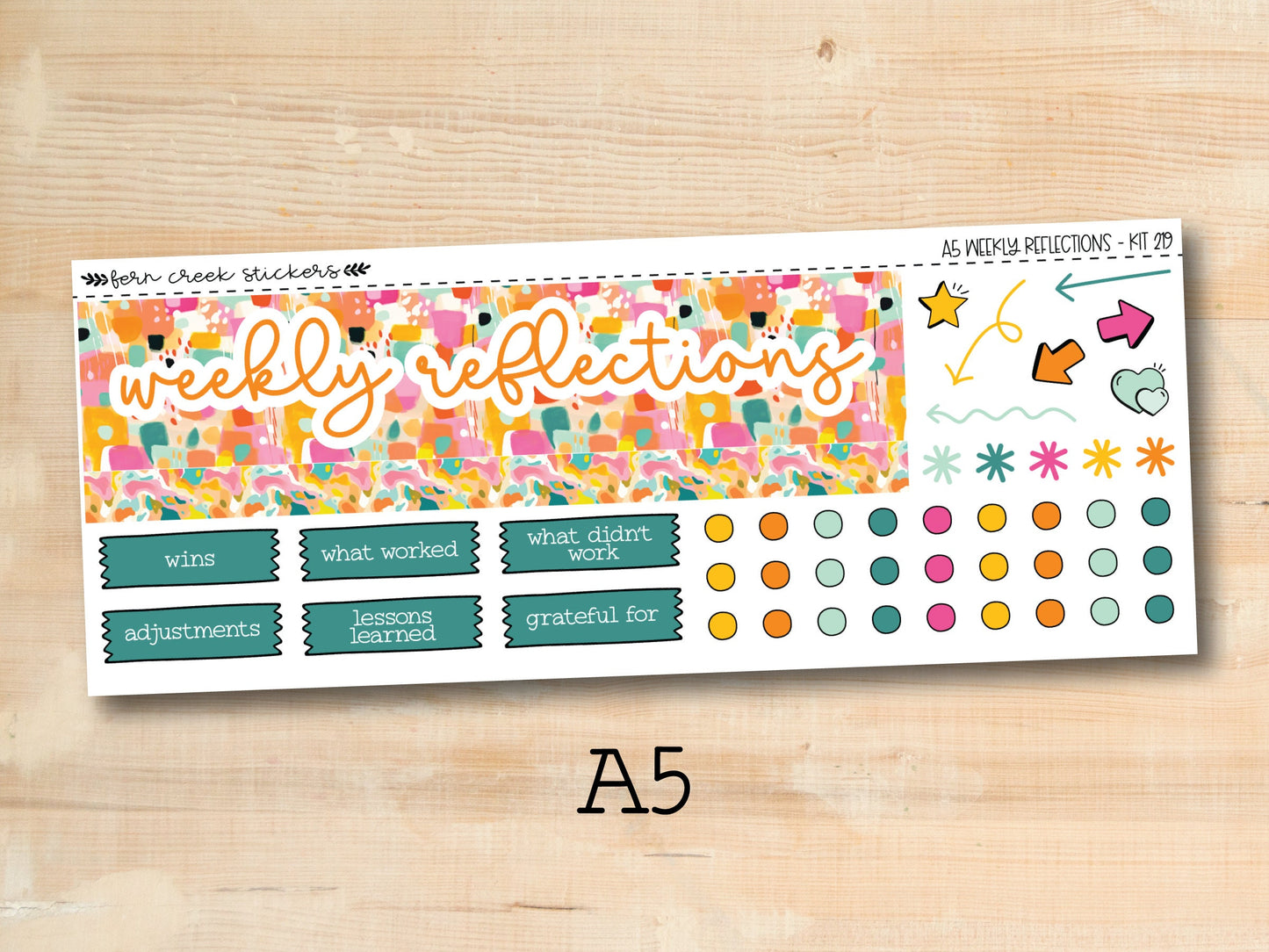 a sticker sheet with a variety of stickers on it