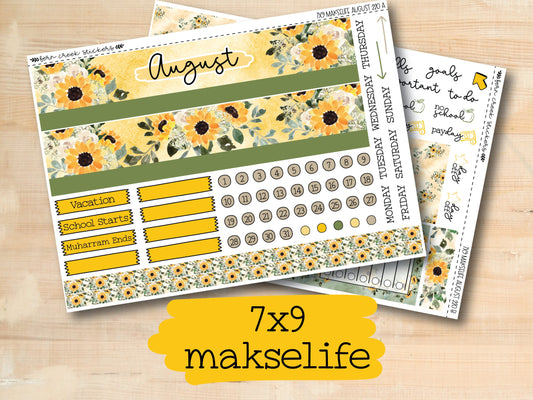 three stickers of sunflowers on a wooden surface