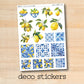 a picture of a bunch of lemons on a sticker sheet