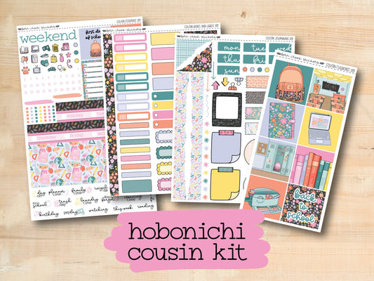 the hobonich cousin kit includes a variety of stickers