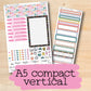 a5 compact vertical vertical stickers with the text a5 compact vertical stickers