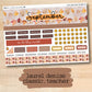 a planner sticker with a fall theme