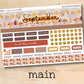 a sticker sheet with a fall theme