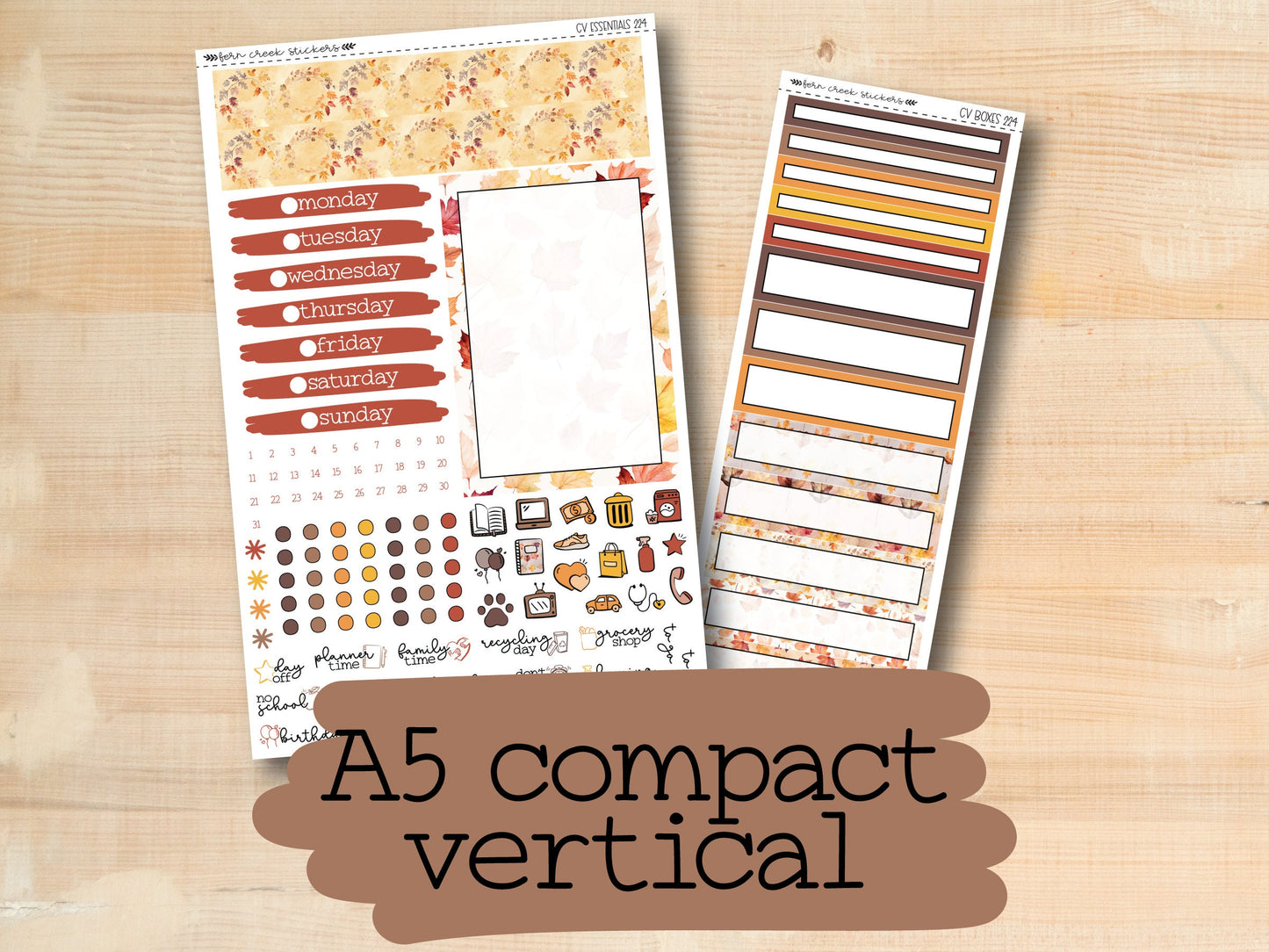 a5 compact vertical vertical stickers with the text a5 compact vertical stickers