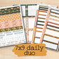 a collection of planner pages with the text 7x9 daily duo