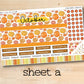 a printable planner sticker with a pumpkin theme