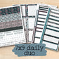 a collection of planner pages with the text 7x9 daily duo