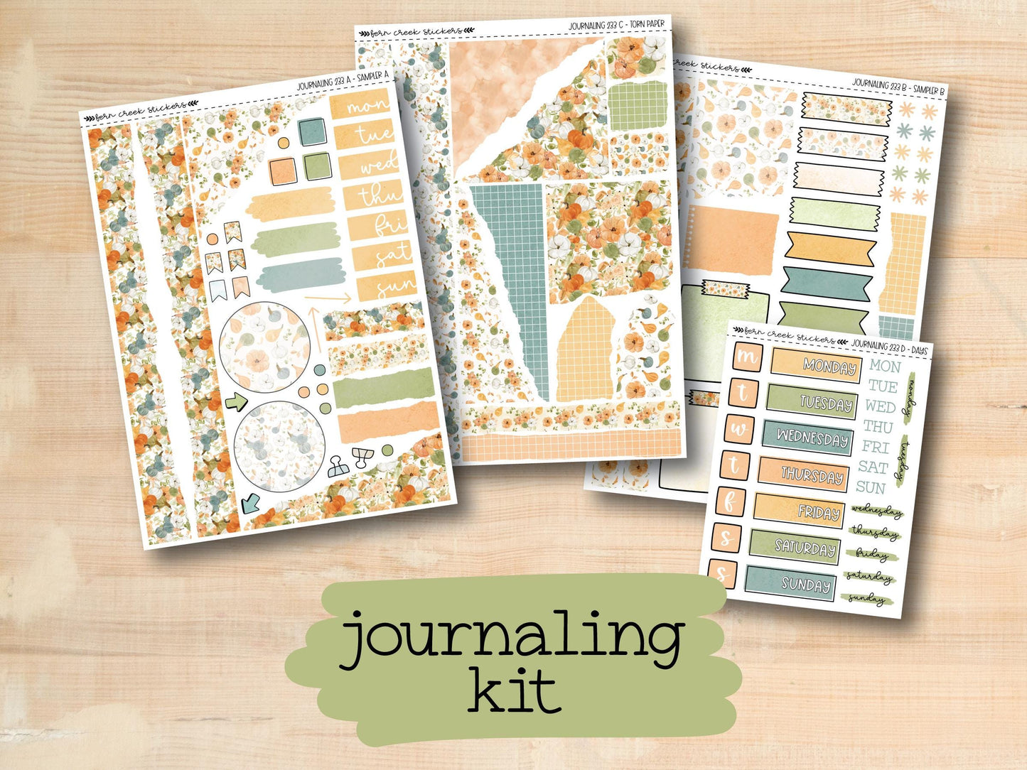 a collection of stickers with the text journaling kit