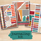 a collection of colorful stickers with the text journaling kit