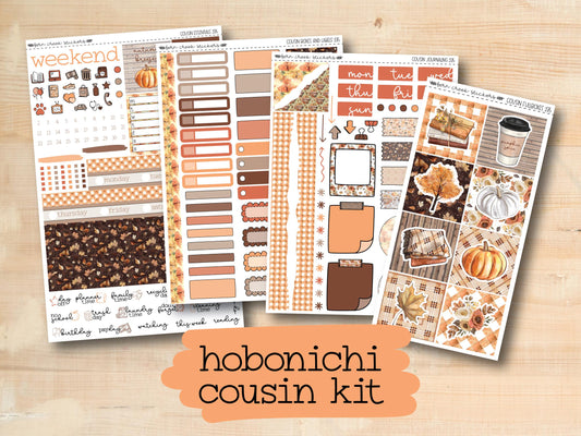 the hobonich cousin kit includes a variety of stickers