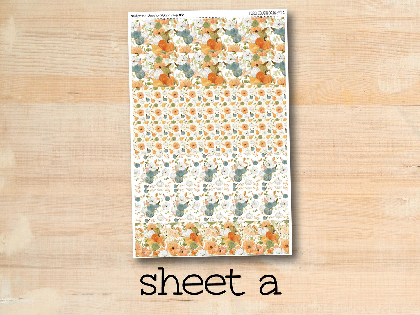 a sheet of paper with a deer and flowers on it