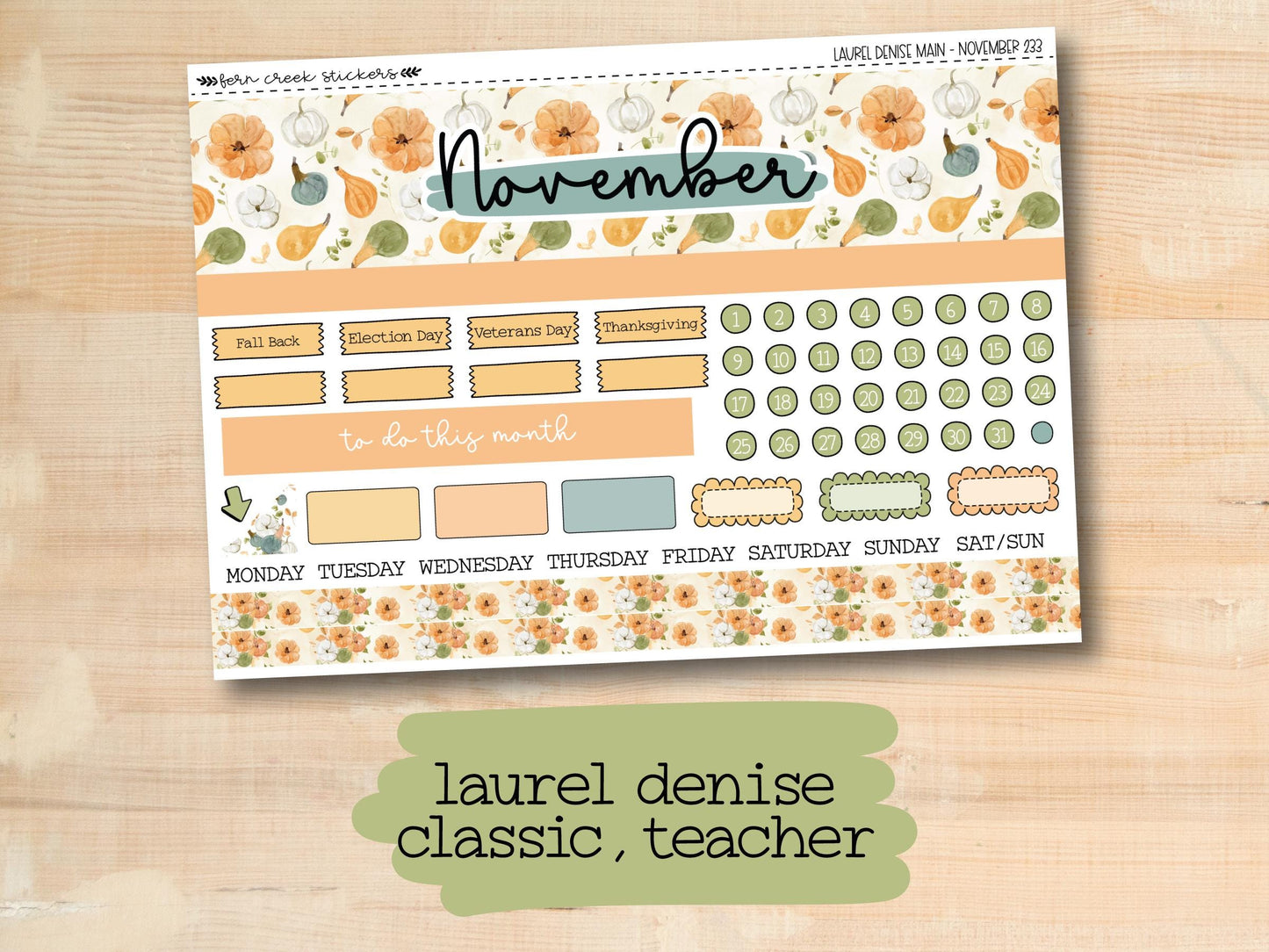 a planner sticker with flowers on it