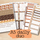 a5 daily planner stickers with the words a5 daily