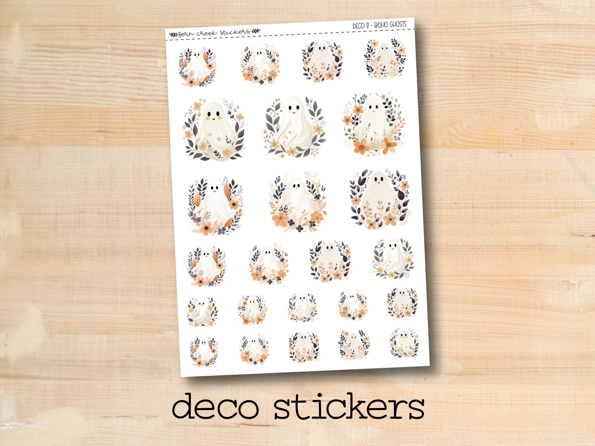 a sticker sheet with watercolor owls on it