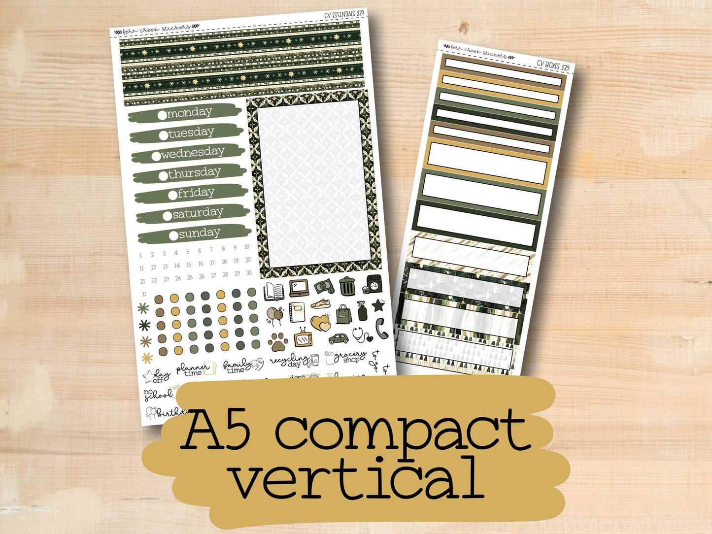 a5 compact vertical vertical stickers with the text a5 compact vertical stickers