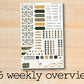 a5 weekly overview sticker sheet