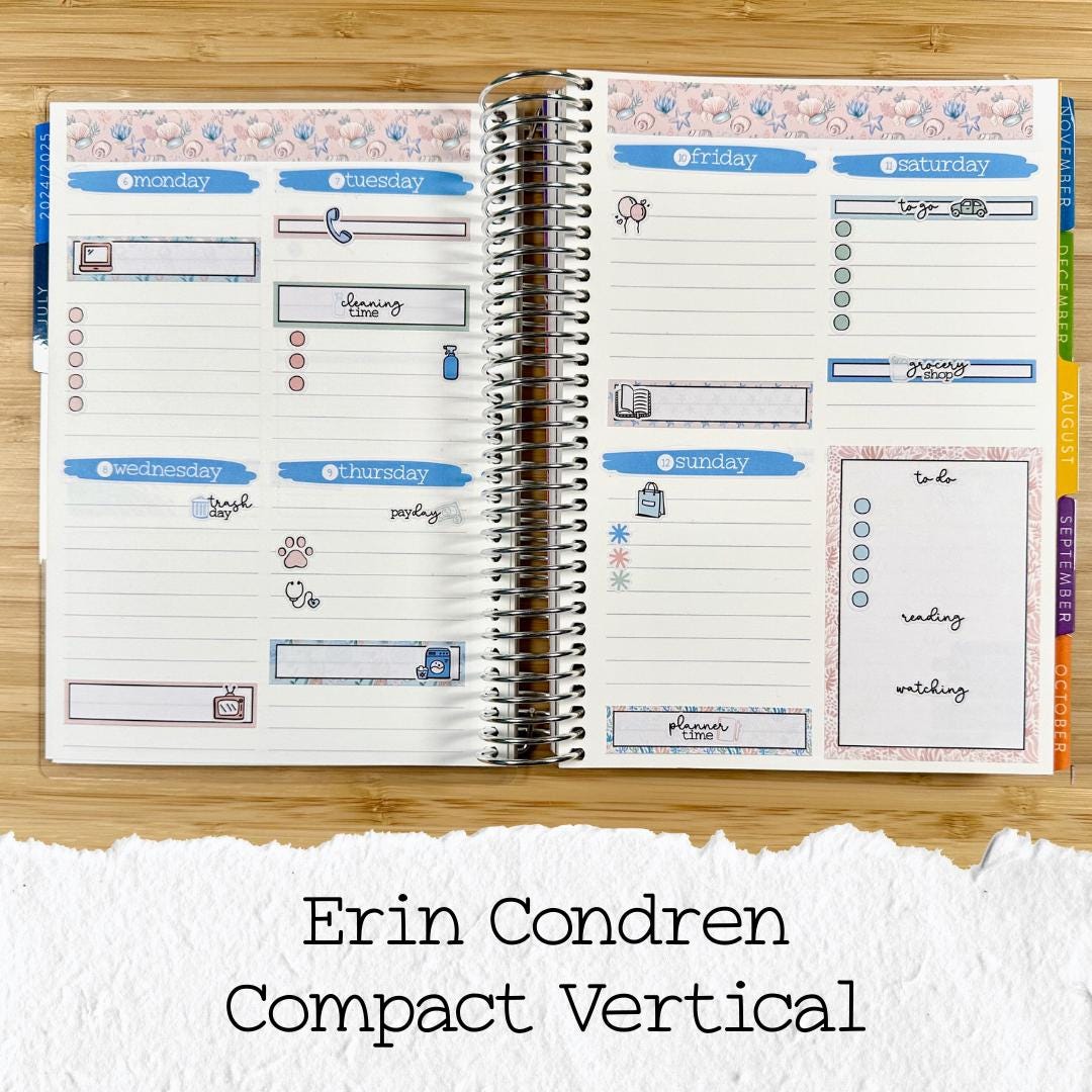 a spiral bound notebook with the words, trim concern compact vertical