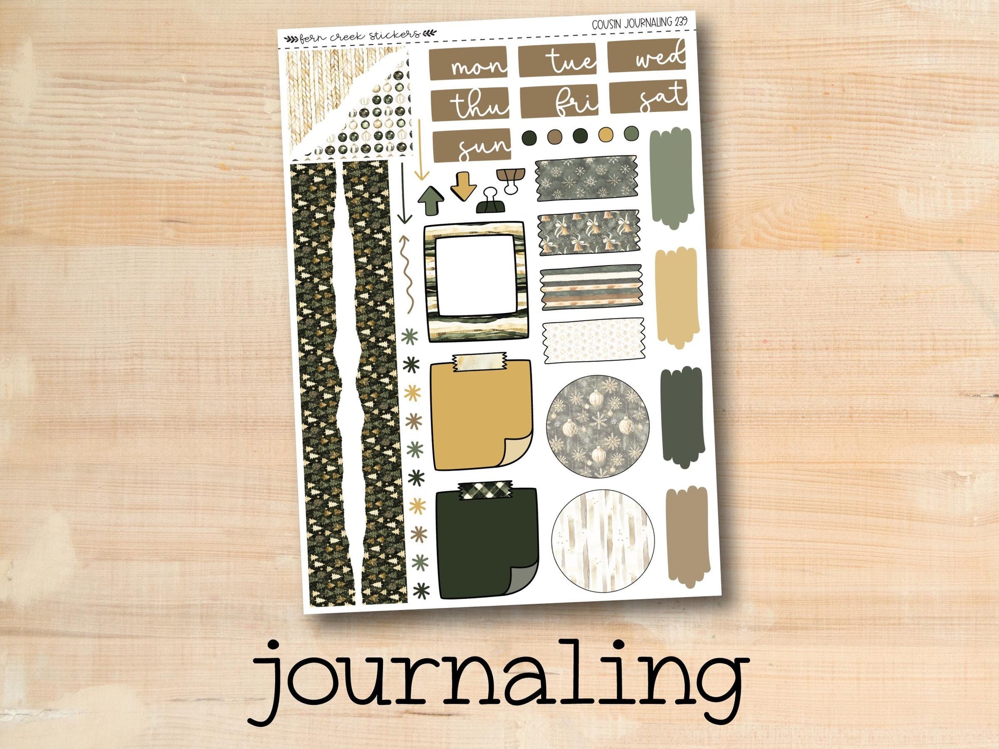 a picture of a wooden table with a wooden background and the words journaling written