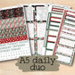 a5 daily planner stickers with a christmas theme