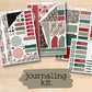 a collection of christmas planner stickers with the text journaling kit