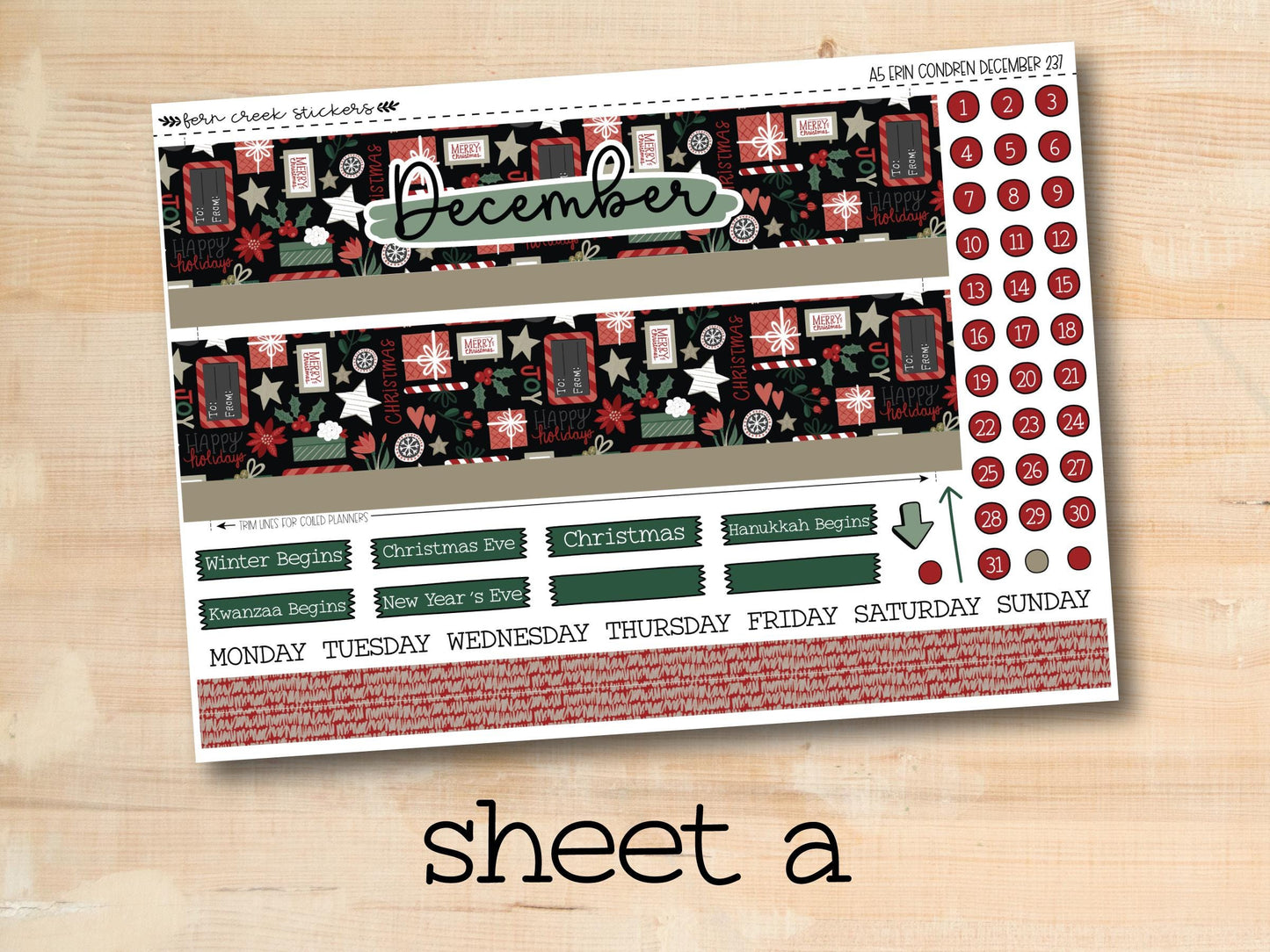 a picture of a planner sticker sheet