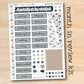 a planner sticker with a snowflake theme