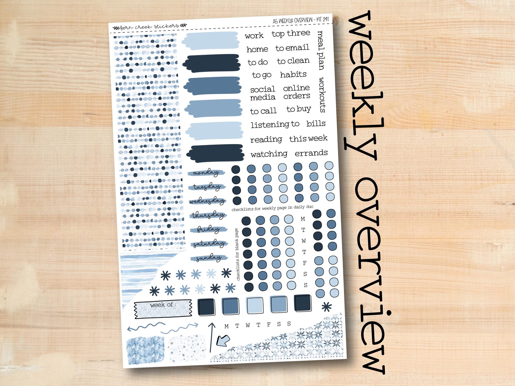 a sheet of paper with different types of stickers on it