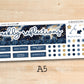 a sticker sheet with a space theme on it