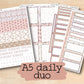 a5 daily planner stickers with the text a5 daily planner stickers