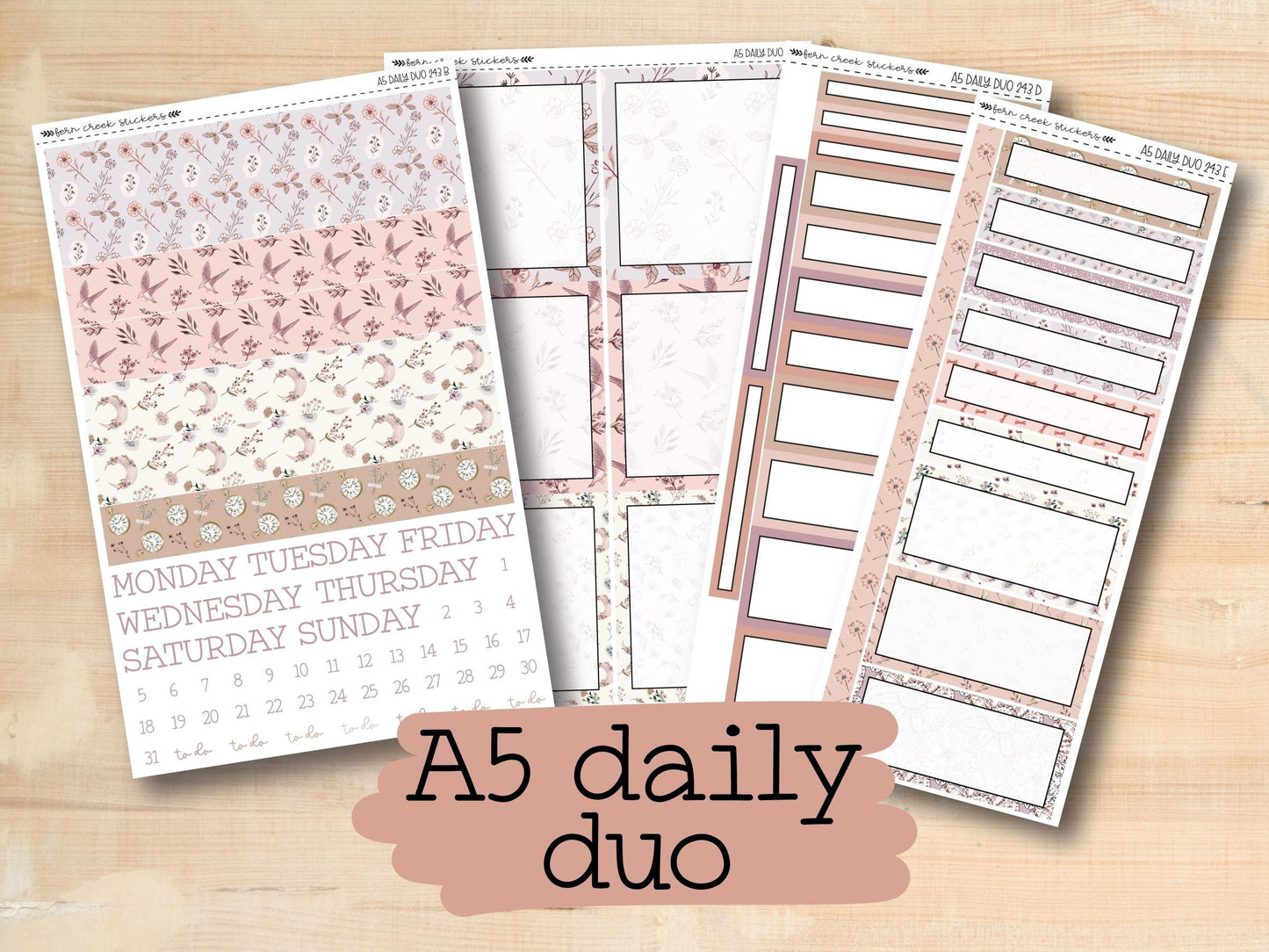 a5 daily planner stickers with the text a5 daily planner stickers