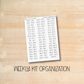 KIT-ORG || Weekly Kit Organization Stickers