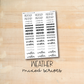 S-E-14 || WEATHER mixed script stickers