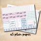PLUM-A5-APR161 || COTTAGE GARDEN A5 Plum Paper April Monthly Kit