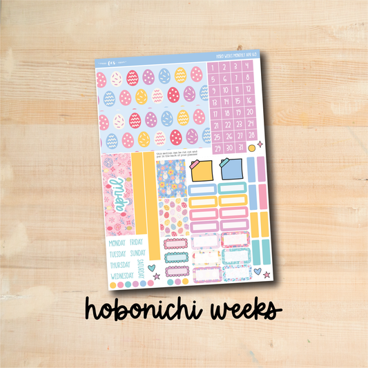 HW-APR160 || EGG HUNT February Hobonichi Weeks monthly kit
