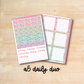 A5 Daily Duo 162 || FLUTTERBYE A5 Erin Condren daily duo kit