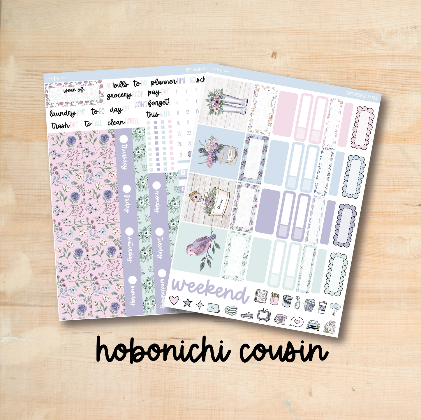 HC Weekly 161 || COTTAGE GARDEN Hobonichi Cousin Weekly Kit