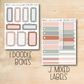 a printable planner sticker with the words doodle boxes and a picture of